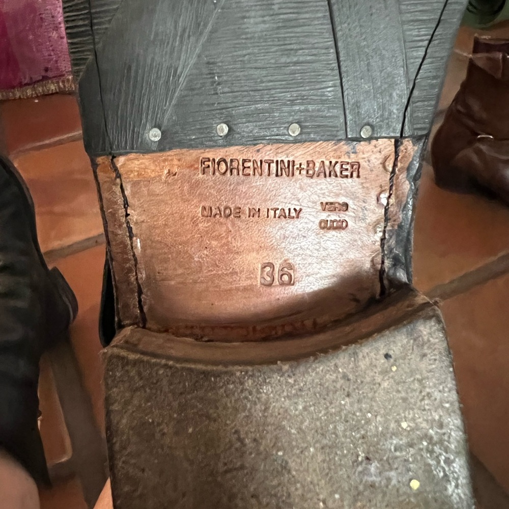 Fiorentini + Baker Black Combat Boots